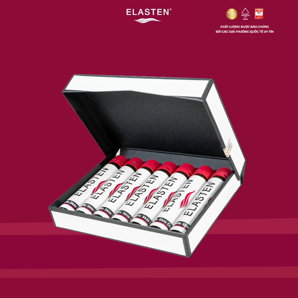 45-0 Bộ 7 Ống Collagen Elasten Giúp Da Căng Mịn, Chống Lão Hóa, Tóc Chắc Khỏe - Collagen Từ Đức - Ảnh 1